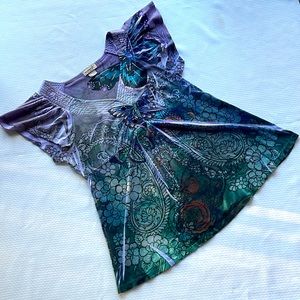 One World Butterfly Top